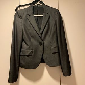 Express size 4, dark metallic gray suit jacket. Comes with matching skirt.
